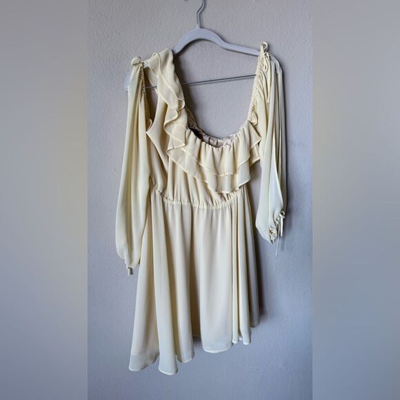 Michael Costello x Revolve Everett Mini Yellow Dress Size M - Picture 7 of 10